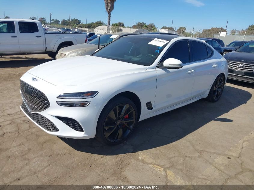 2023 Genesis G70 3.3T Awd VIN: KMTG54TE6PU122008 Lot: 40708006