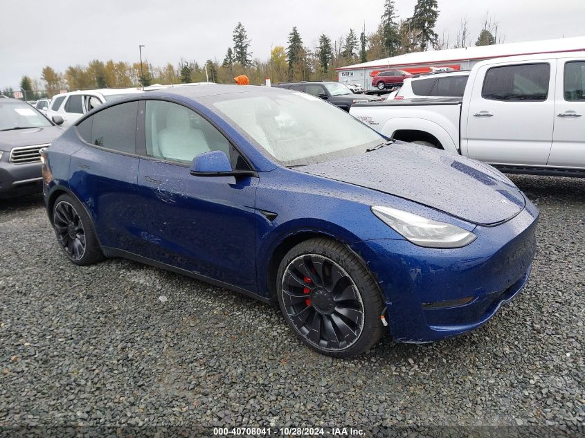 2020 Tesla Model Y Long Range Dual Motor All-Wheel Drive/Performance Dual Motor All-Wheel Drive VIN: 5YJYGDEF9LF017842 Lot: 40708041