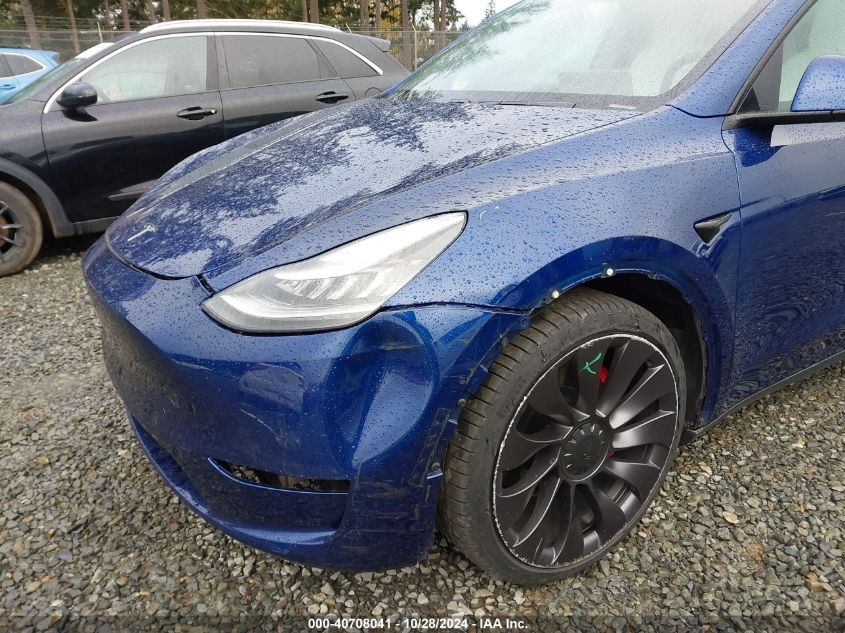 2020 Tesla Model Y Long Range Dual Motor All-Wheel Drive/Performance Dual Motor All-Wheel Drive VIN: 5YJYGDEF9LF017842 Lot: 40708041