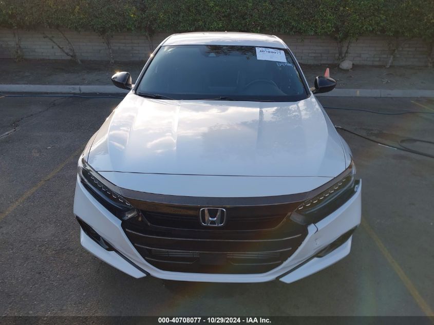 2021 Honda Accord Sport VIN: 1HGCV1F34MA062864 Lot: 40708077