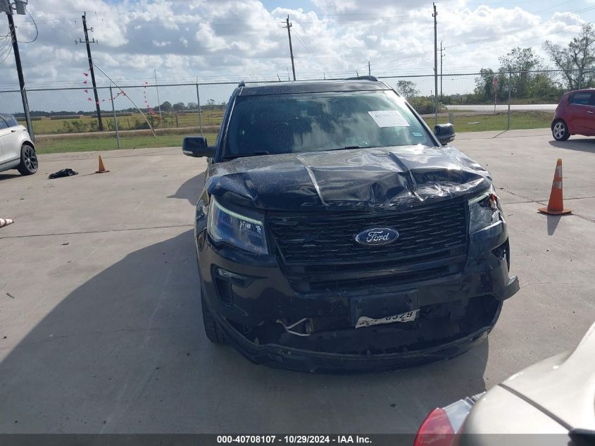 2019 Ford Explorer Sport VIN: 1FM5K8GT2KGA91566 Lot: 40708107