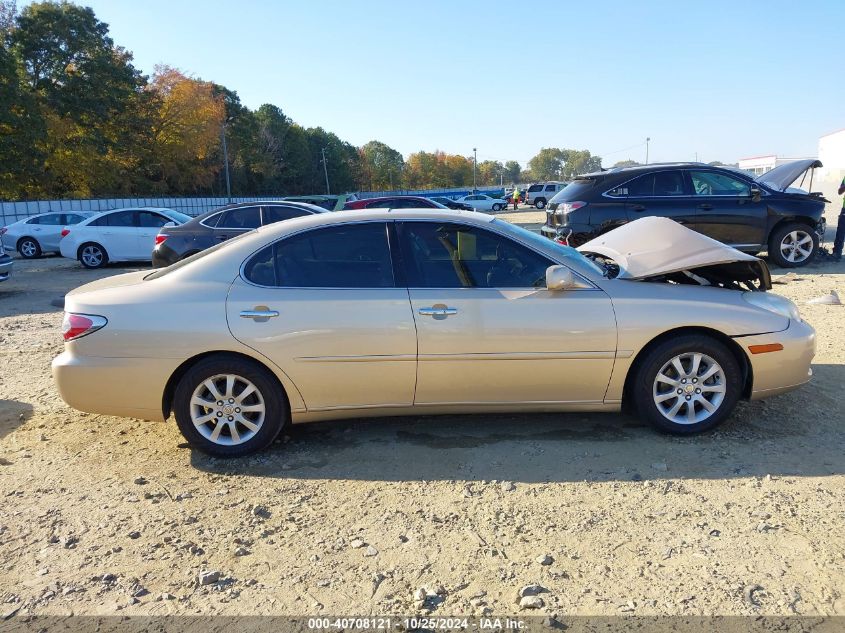 2003 Lexus Es 300 VIN: JTHBF30G430125480 Lot: 40708121