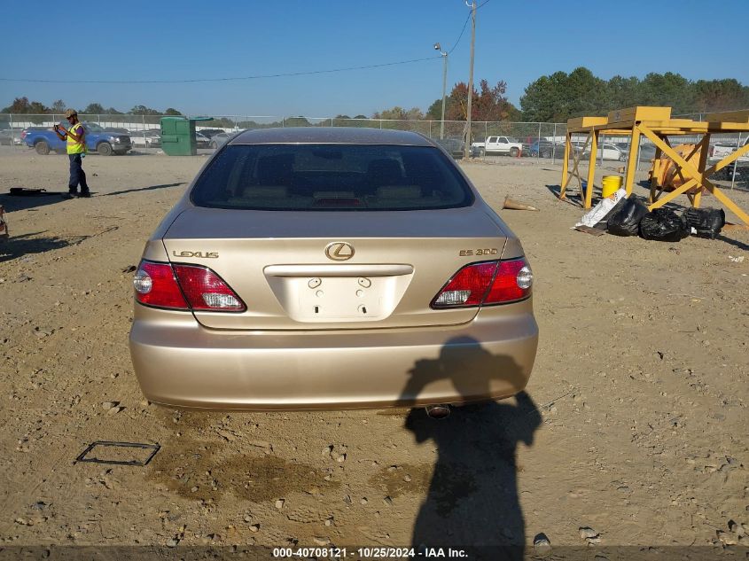 2003 Lexus Es 300 VIN: JTHBF30G430125480 Lot: 40708121