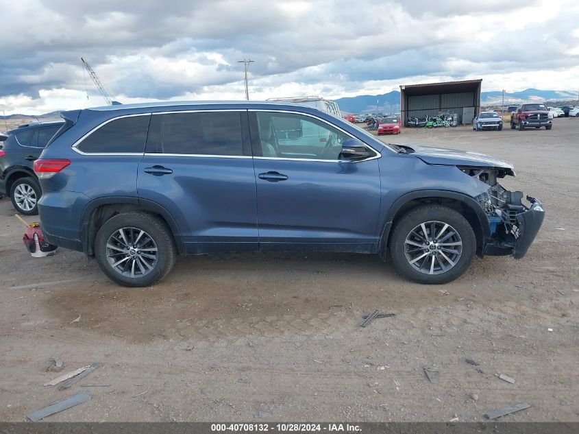 2018 Toyota Highlander Xle VIN: 5TDJZRFH2JS874957 Lot: 40708132