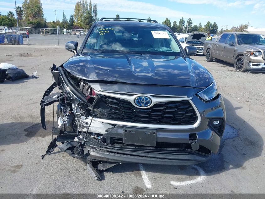 2021 Toyota Highlander Hybrid Le VIN: 5TDZARAH6MS505024 Lot: 40708242