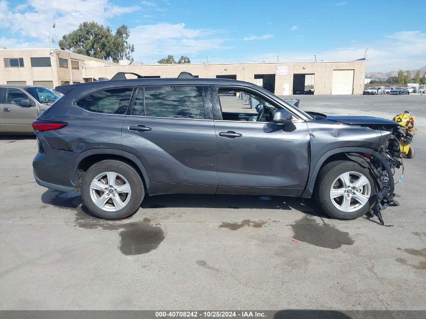 2021 Toyota Highlander Hybrid Le VIN: 5TDZARAH6MS505024 Lot: 40708242