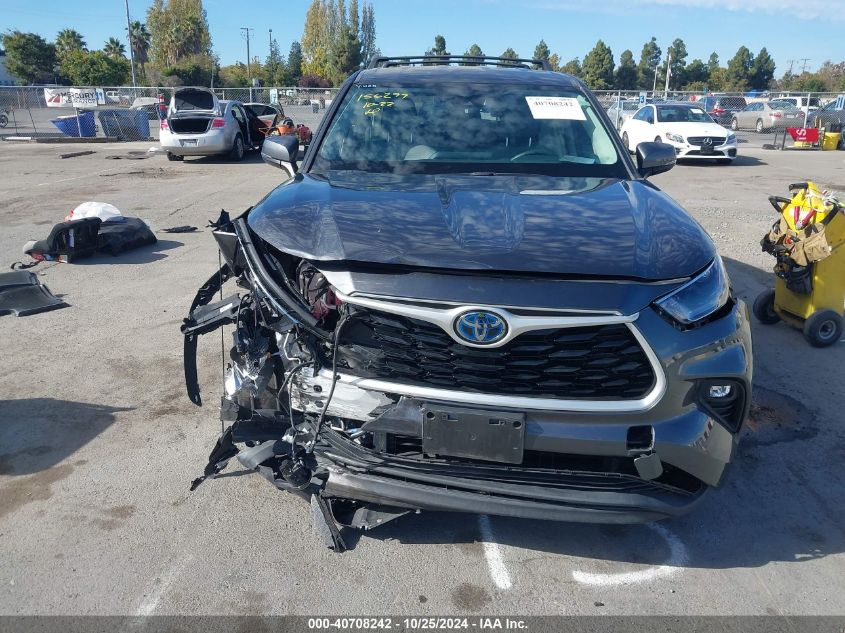 2021 Toyota Highlander Hybrid Le VIN: 5TDZARAH6MS505024 Lot: 40708242