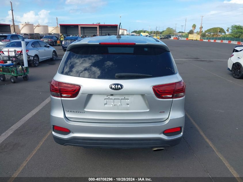 2019 Kia Sorento 2.4L L VIN: 5XYPG4A36KG582662 Lot: 40708296