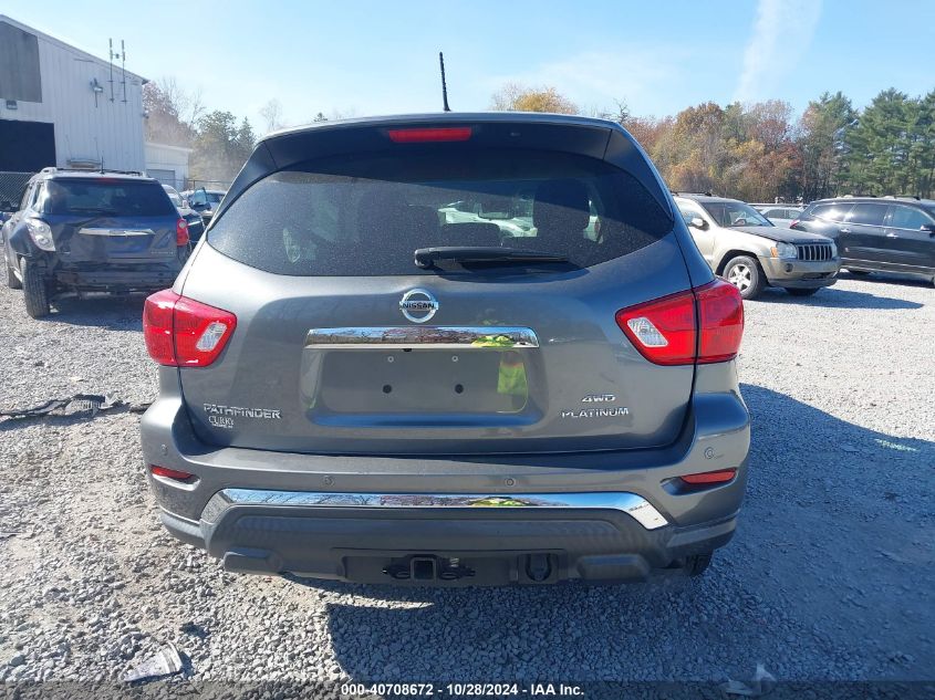 2018 Nissan Pathfinder Platinum VIN: 5N1DR2MM8JC648004 Lot: 40708672