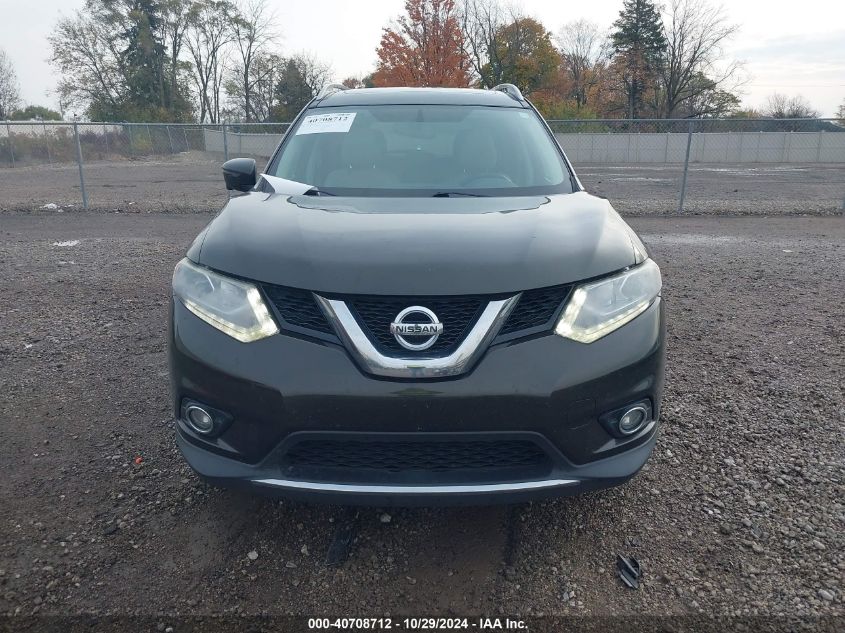 2016 Nissan Rogue Sl VIN: 5N1AT2MV7GC758306 Lot: 40708712