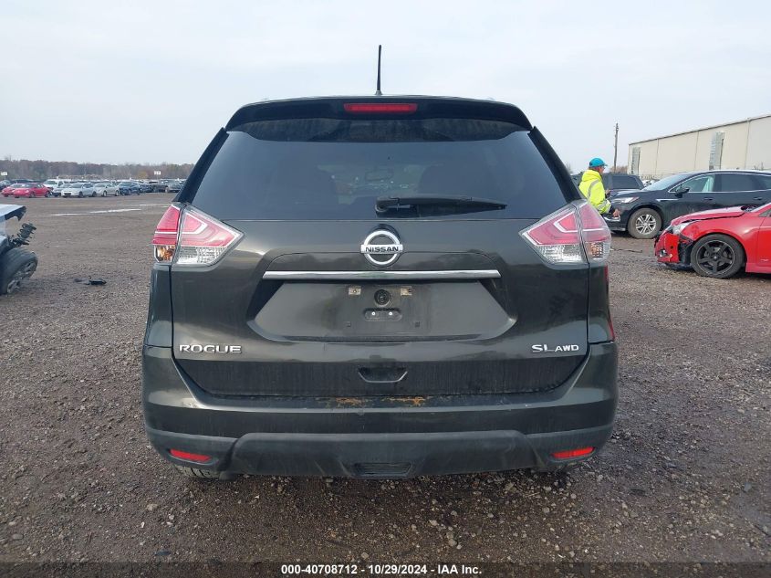 2016 Nissan Rogue Sl VIN: 5N1AT2MV7GC758306 Lot: 40708712