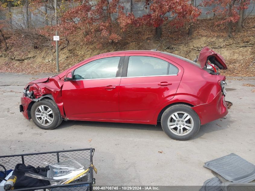 2013 Chevrolet Sonic Lt Auto VIN: 1G1JC5SG7D4221699 Lot: 40708745