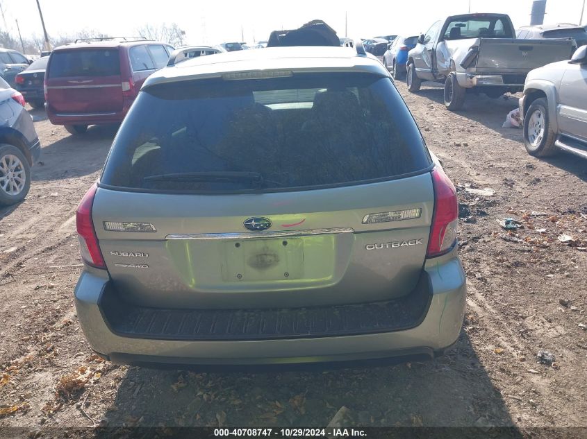 2009 Subaru Outback 2.5I Limited VIN: 4S4BP66C997322726 Lot: 40708747