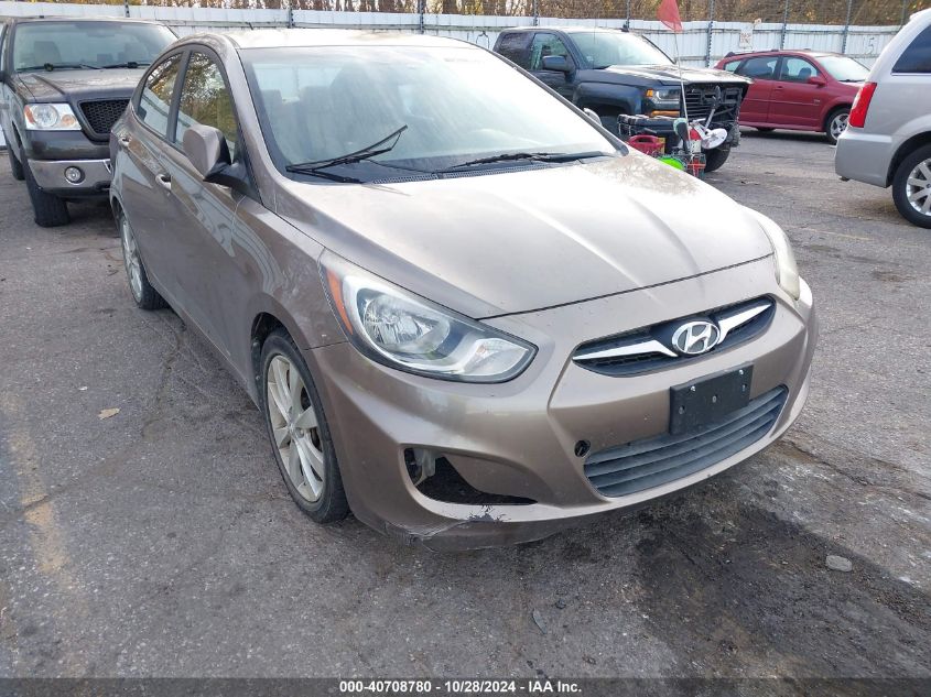 2012 Hyundai Accent Gls VIN: KMHCU4AE7CU081106 Lot: 40708780