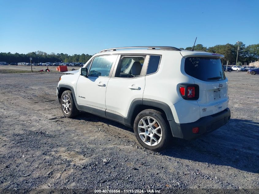 2020 Jeep Renegade Latitude Fwd VIN: ZACNJABBXLPL88504 Lot: 40708854