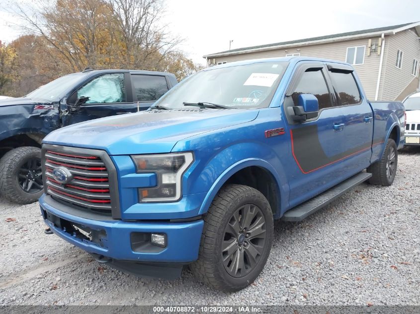 2016 Ford F-150 Lariat VIN: 1FTFW1EF5GFD02936 Lot: 40708872