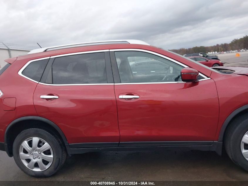 2016 Nissan Rogue S VIN: JN8AT2MV0GW136380 Lot: 40708945