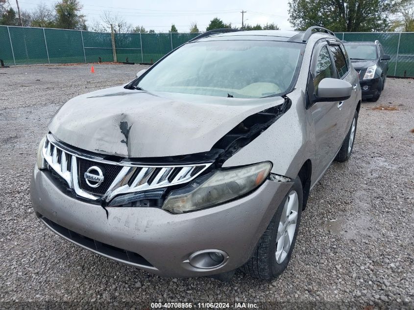 2009 Nissan Murano Sl VIN: JN8AZ18UX9W101827 Lot: 40708956