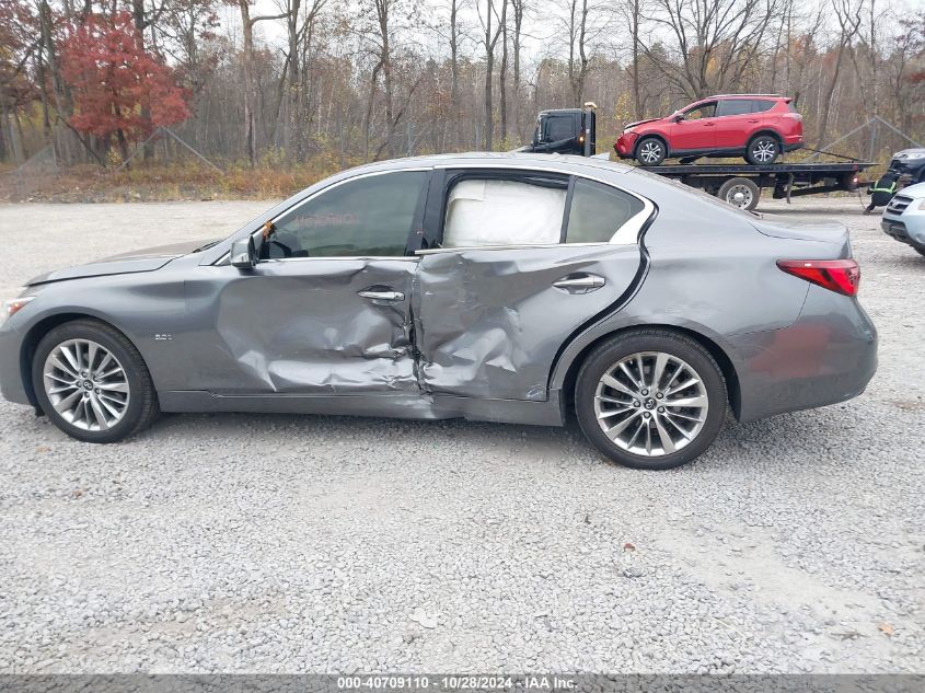 2018 Infiniti Q50 3.0T Luxe VIN: JN1EV7AR8JM443488 Lot: 40709110