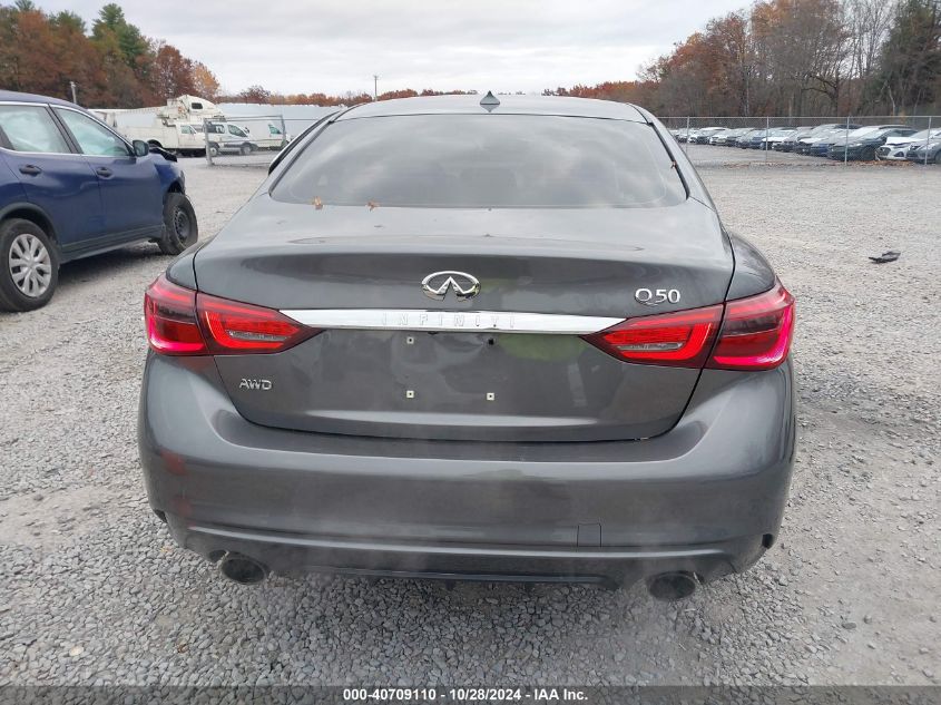 2018 Infiniti Q50 3.0T Luxe VIN: JN1EV7AR8JM443488 Lot: 40709110