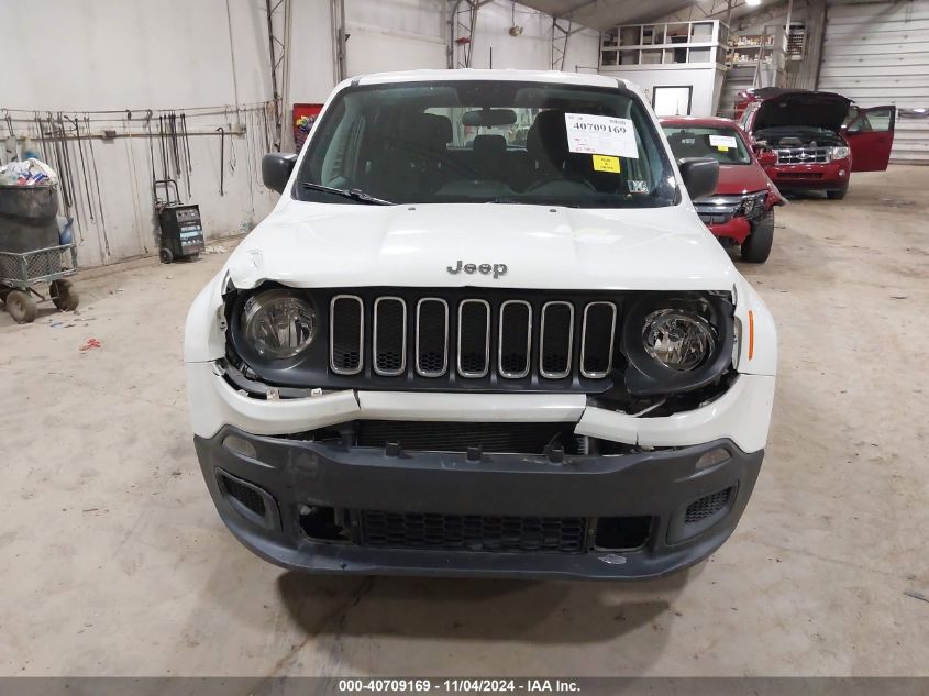 2018 Jeep Renegade Sport 4X4 VIN: ZACCJBAB6JPG88040 Lot: 40709169