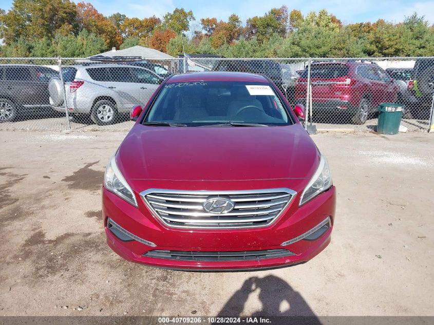 2015 Hyundai Sonata Se VIN: 5NPE24AF5FH254695 Lot: 40709206