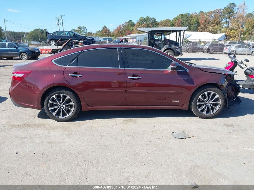 2016 Toyota Avalon Hybrid Xle Premium VIN: 4T1BD1EB9GU052822 Lot: 40709301