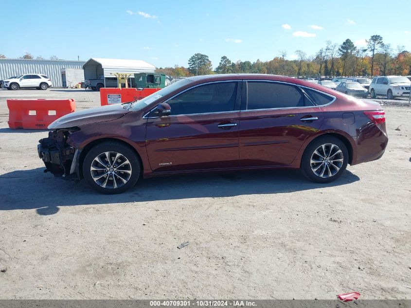 2016 Toyota Avalon Hybrid Xle Premium VIN: 4T1BD1EB9GU052822 Lot: 40709301