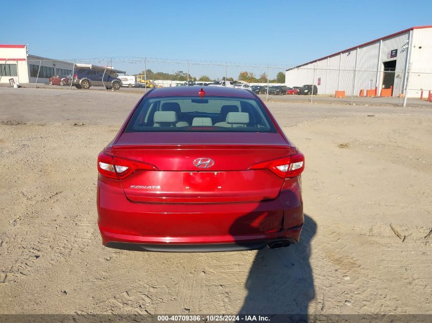 2015 Hyundai Sonata Se VIN: 5NPE24AF0FH178609 Lot: 40709386