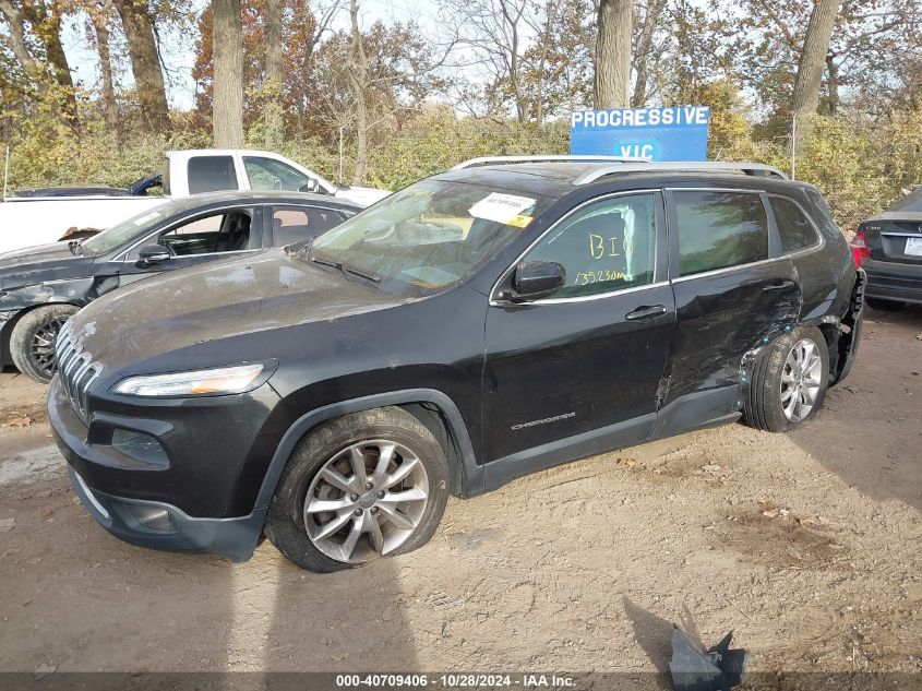 2014 Jeep Cherokee Limited VIN: 1C4PJLDSXEW134222 Lot: 40709406