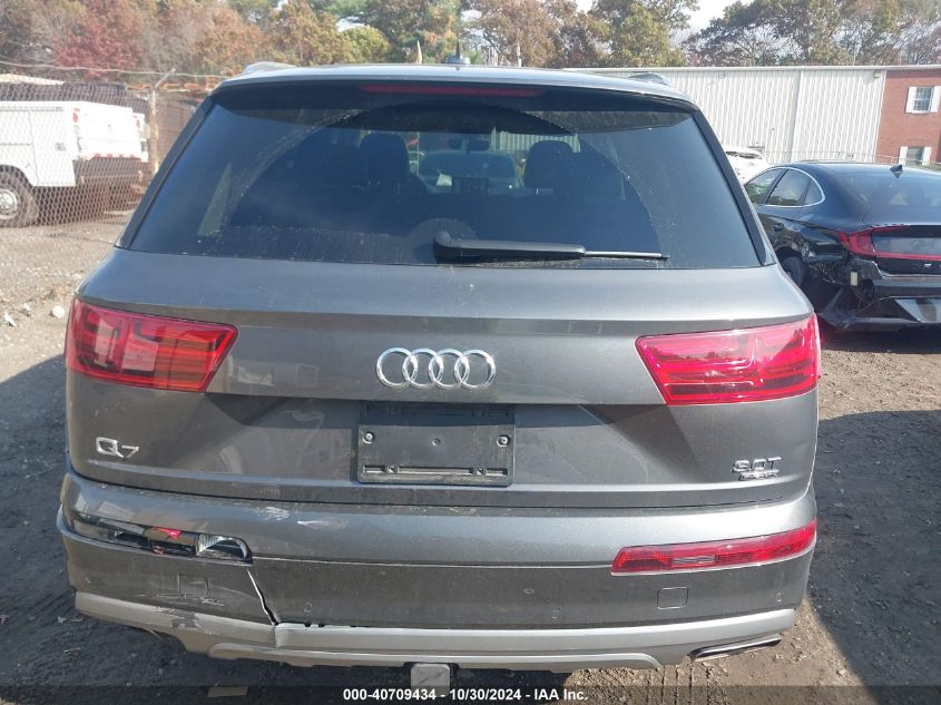 2018 Audi Q7 3.0T Premium VIN: WA1LAAF76JD038082 Lot: 40709434