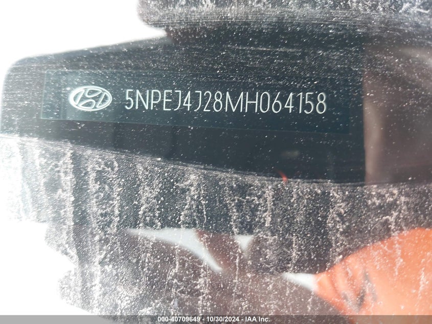2021 HYUNDAI SONATA VIN: 5NPEJ4J28MH064158