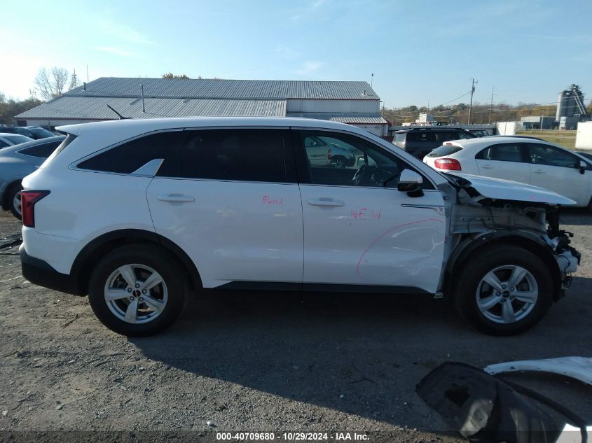 2022 Kia Sorento Lx VIN: 5XYRG4LC7NG097277 Lot: 40709680