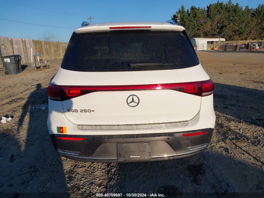 2023 Mercedes-Benz Eqb 250 Suv VIN: W1N9M0CB6PN024429 Lot: 40709687