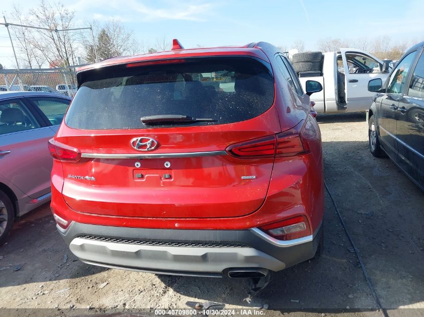 2019 Hyundai Santa Fe Sel VIN: 5NMS3CAD8KH036914 Lot: 40709800