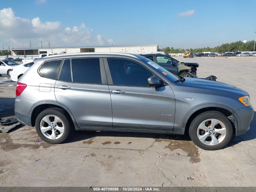 2011 BMW X3 xDrive28I VIN: 5UXWX5C54BL708293 Lot: 40709896