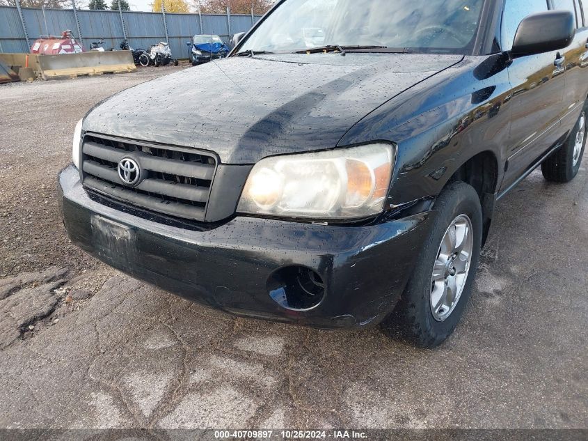 2006 Toyota Highlander V6 VIN: JTEGP21A660095794 Lot: 40709897