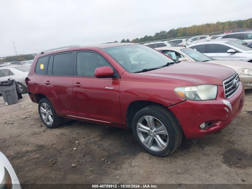 2008 Toyota Highlander Sport VIN: JTEDS43A382004059 Lot: 40709912