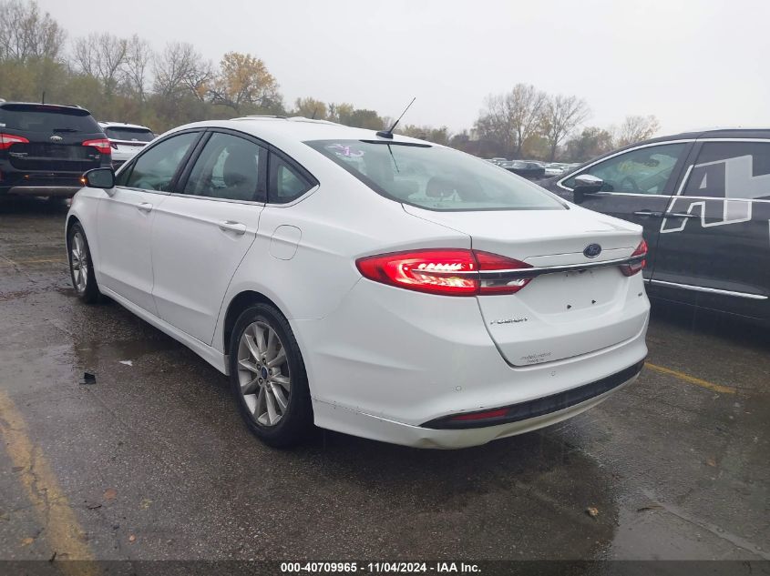 2017 FORD FUSION SE - 3FA6P0H76HR142605