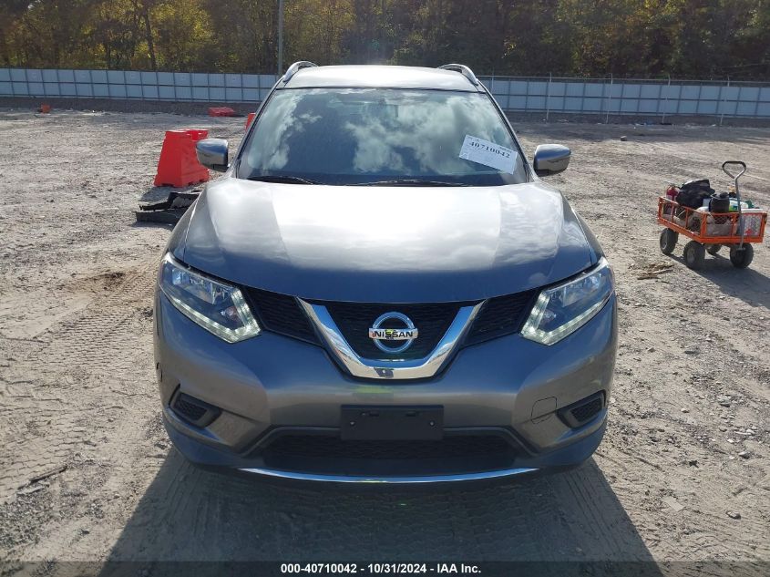 2016 Nissan Rogue Sv VIN: KNMAT2MT9GP730230 Lot: 40710042