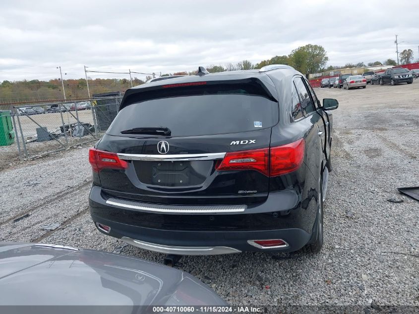 2014 Acura Mdx Advance Pkg W/Entertainment Pkg VIN: 5FRYD4H87EB041368 Lot: 40710060