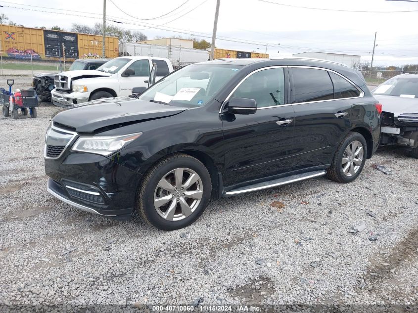 VIN 5FRYD4H87EB041368 2014 ACURA MDX no.2