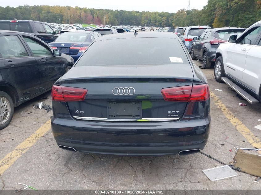 2016 Audi A6 2.0T Premium Plus VIN: WAUGFAFC2GN161397 Lot: 40710180