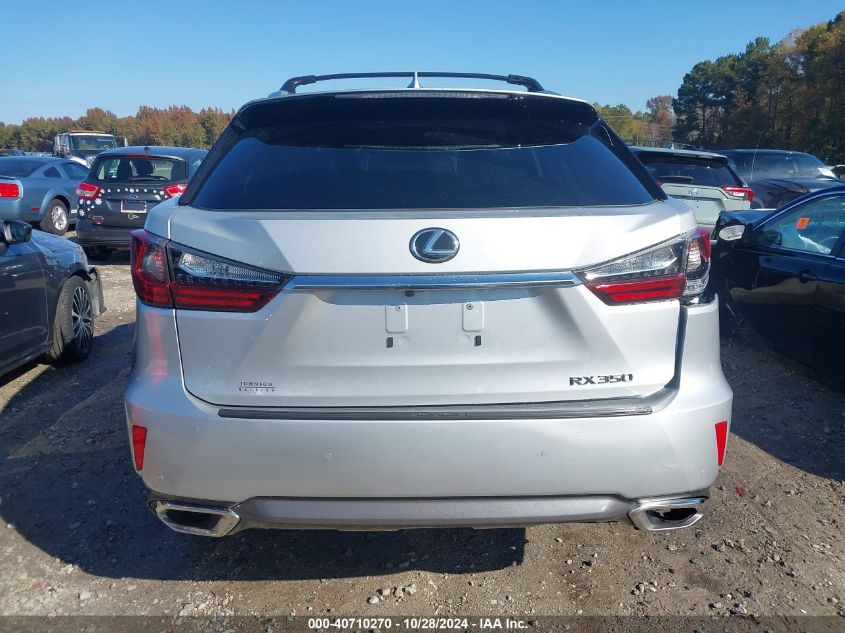 2017 Lexus Rx 350/Base/F Sport VIN: 2T2ZZMCA3HC045861 Lot: 40710270