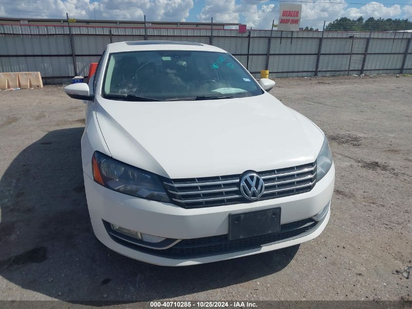 2012 Volkswagen Passat 2.0L Tdi Sel Premium VIN: 1VWCN7A32CC097119 Lot: 40710285