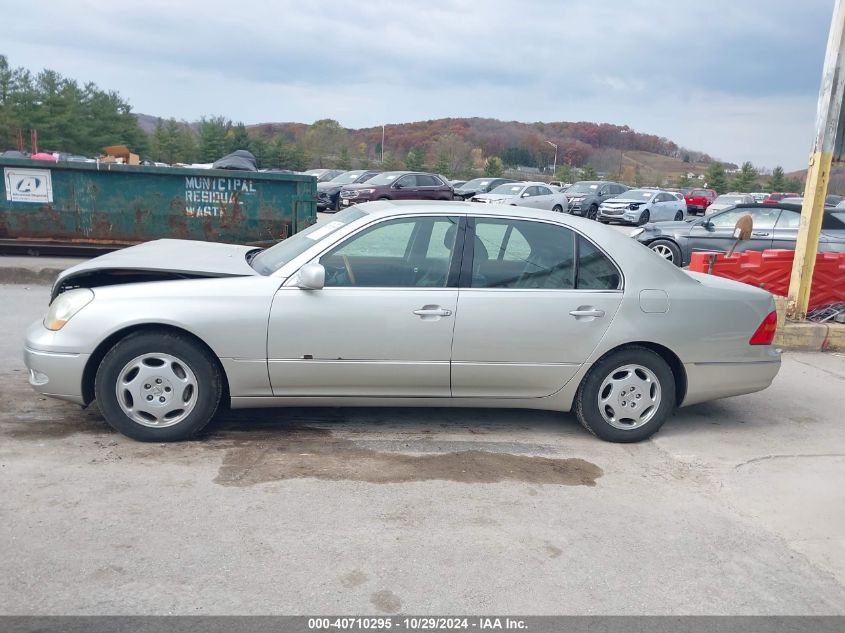 2001 Lexus Ls 430 VIN: JTHBN30F410025371 Lot: 40710295