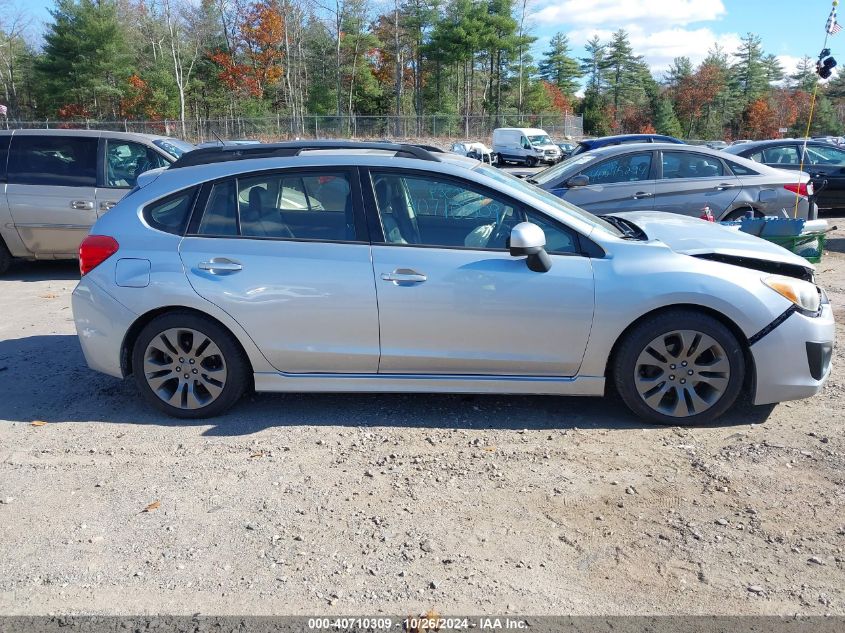 2013 Subaru Impreza 2.0I Sport Limited VIN: JF1GPAS67DH825502 Lot: 40710309