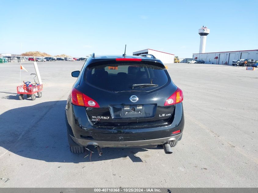 2009 Nissan Murano Le VIN: JN8AZ18W89W144922 Lot: 40710368