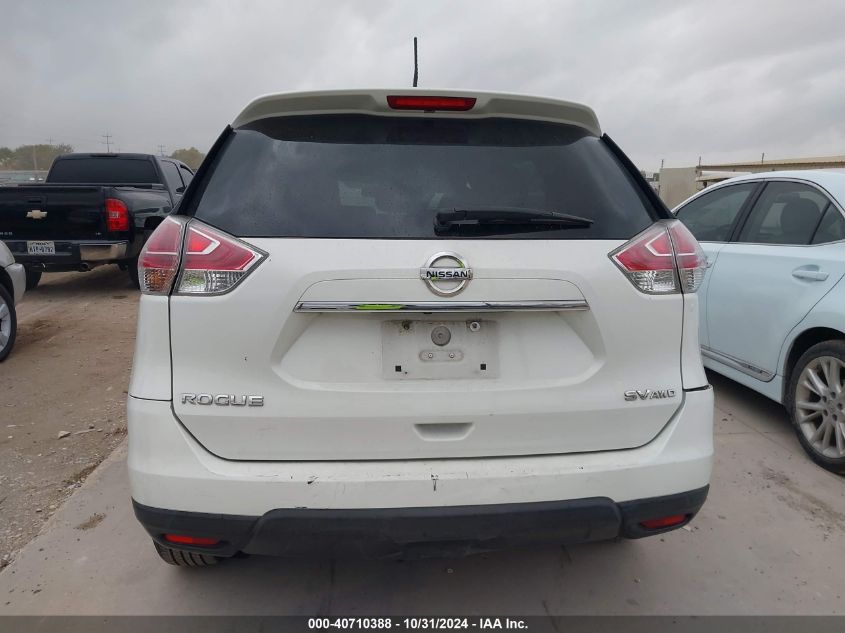 2016 Nissan Rogue Sv VIN: 5N1AT2MV2GC888591 Lot: 40710388