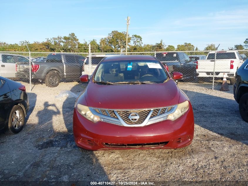 2012 Nissan Murano S VIN: JN8AZ1MU7CW106545 Lot: 40710427